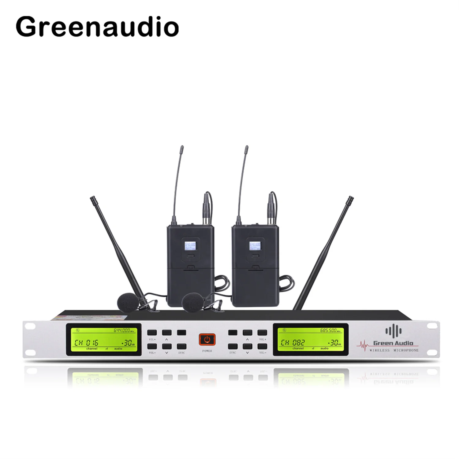 GAW-L500 mikrofon nirkabel UHF profesional kualitas tinggi dengan jarak transmisi 100 meter