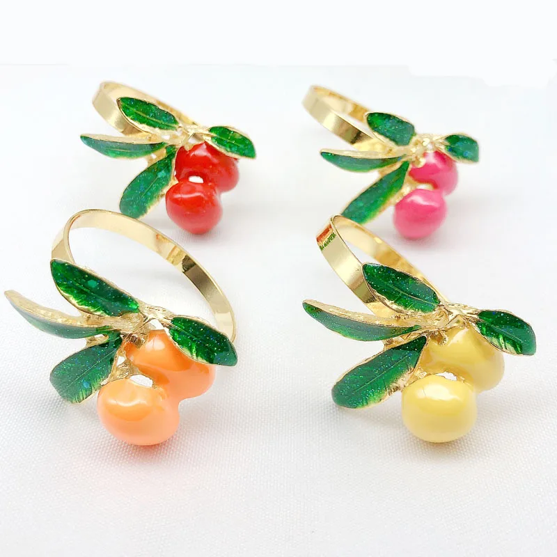 

Creative Metal Napkin Ring, Fruit Napkin Buckle, Christmas, Wedding Party, Desktop Decoration, Hot Sale, 12Pcs, Lot