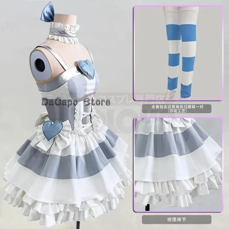 

asdh8@Panty & Stocking Cosplay with Garterbelt Anime Fancy Costume Sister Lolita Dress Angel Gown Halloween Party Clothes Outfit