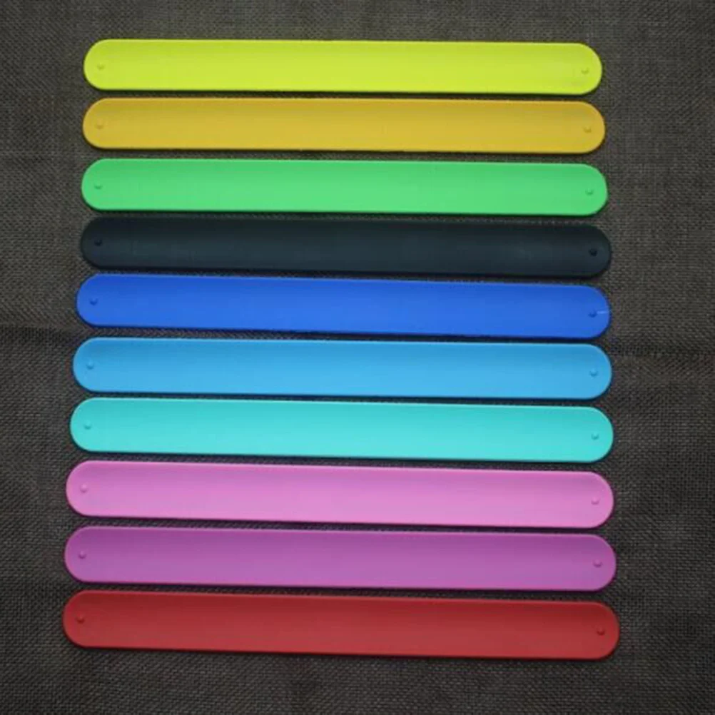 

12Pcs Silicone Slap Bracelets Kids Safe Non-Toxic Flexible Bounce Bangles for Party Favors Birthday Giveaways Classroom Rewards
