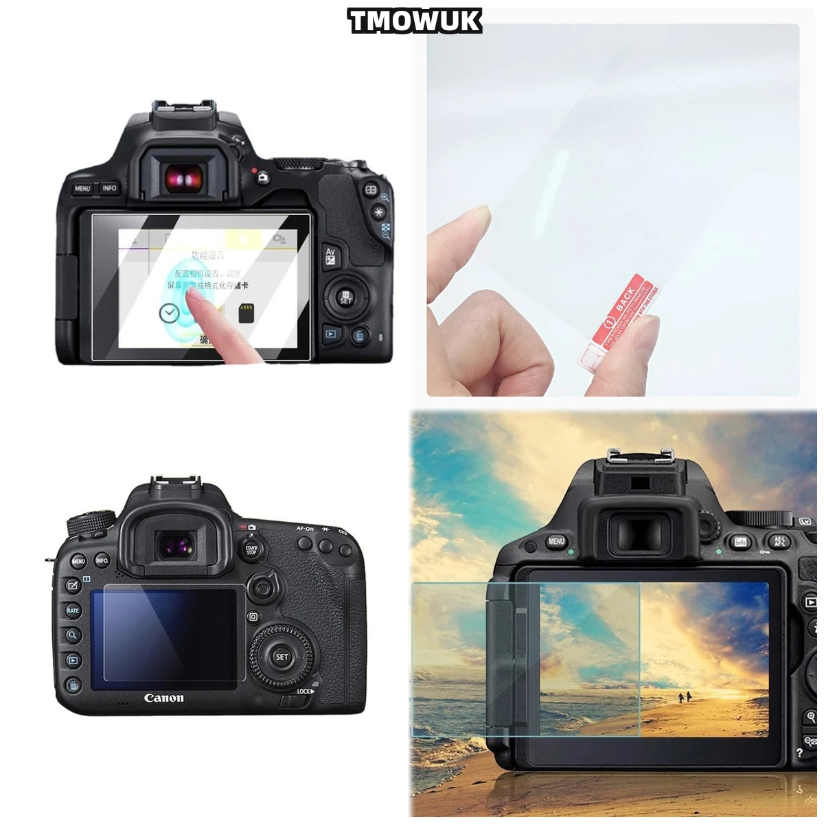 

For Canon 5D3 5D4 5DR 5DS 1DX 9H Hardness HD Clear Tempered Glass LCD Screen Protector Anti-Scratch Film Guard Cover