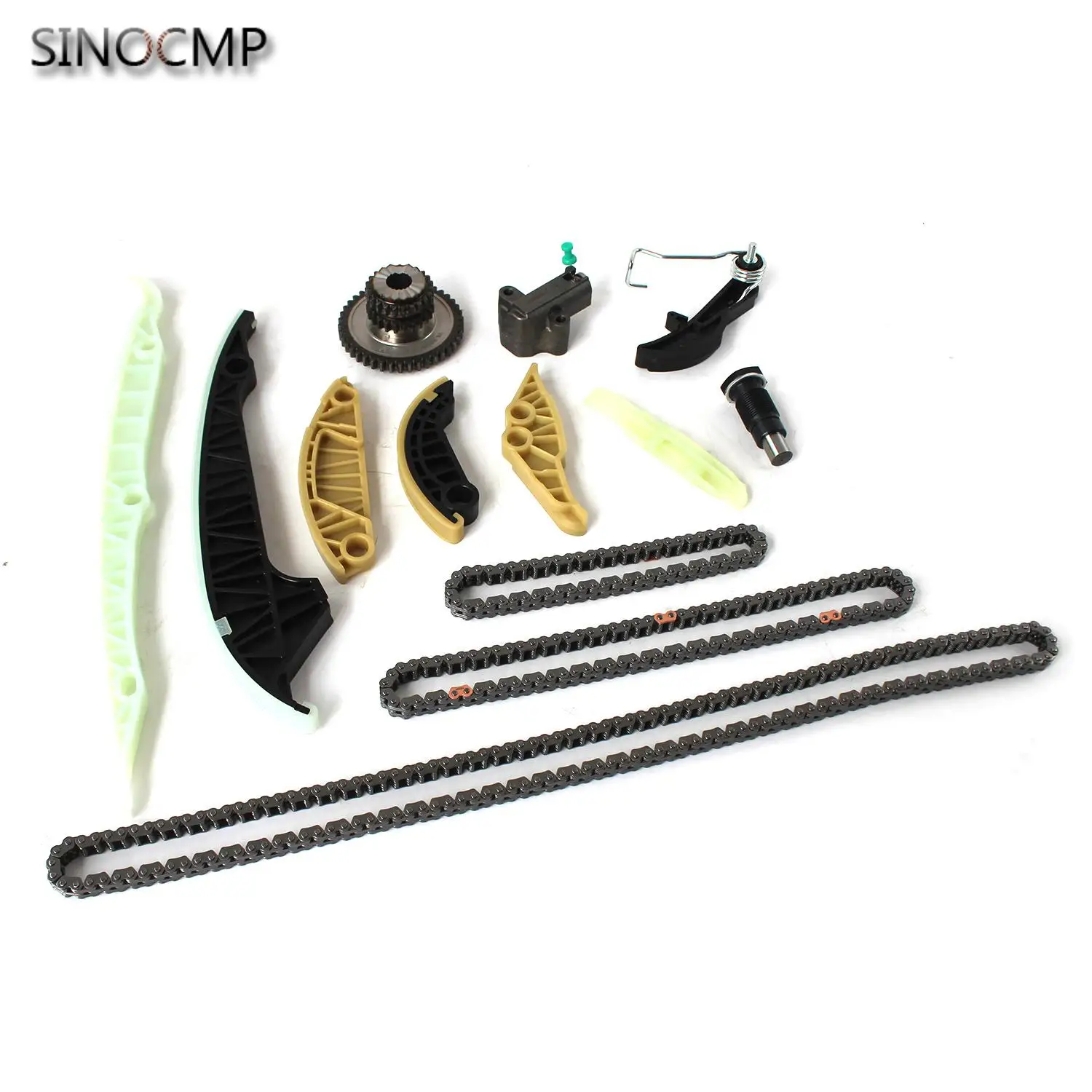 Engine Timing Chain Tensionerr Kit 06K109158AD 06H109469AH 06H109509P For Jetta VW AUDI A4 EA888 MK5 MK6 Golf Passat 2.0T 13pcs