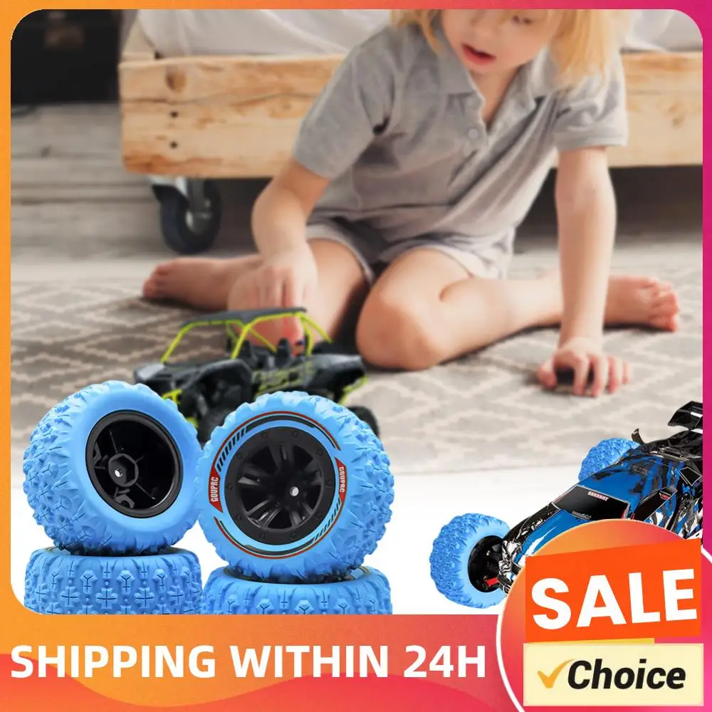 

4Pcs 12mm Hex RC Wheel Tires Set Swamp Claw Mud Terrain Tires Accessories Wheels Tires for 1/14 1/16 RC Car Crawler Buggy Truck