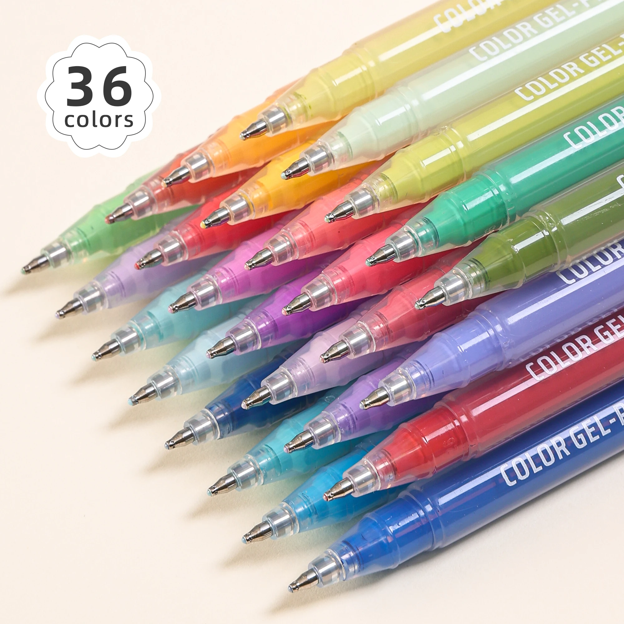 LANGUO Three-dimensional Effect Acrylic Brush Set Kawaii Korean Stationery Jelly Painting Brush Hand Account Color Neutral Pen