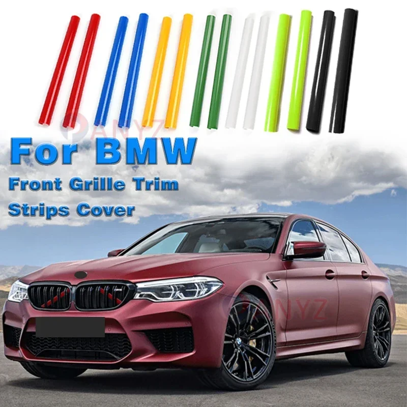 Car Front Grille Trim Tiras para BMW, Sport Styling Acessórios de Decoração, F30, F31, F32, F33, F34, F36, F20, F21, F22, F23, G29