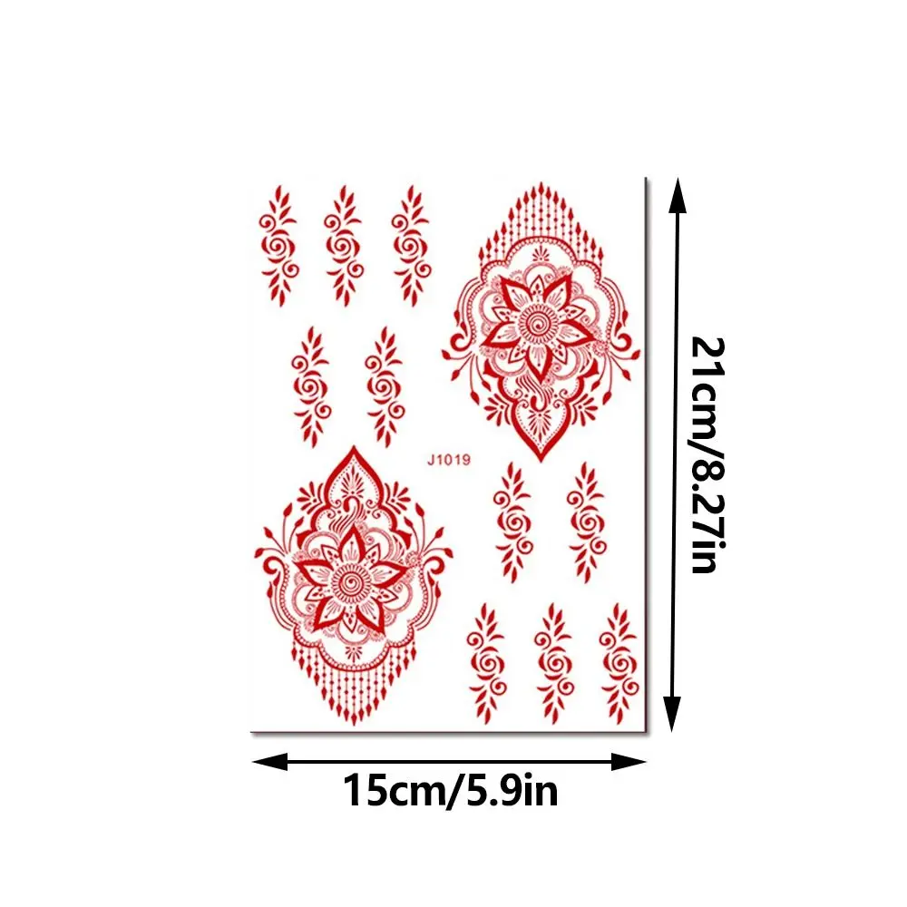 وشم الحناء المؤقت للنساء ، ملصق فن الجسم ، شارات نقل المياه ، أداة ذاتية الصنع ، الذراع ، الذراع