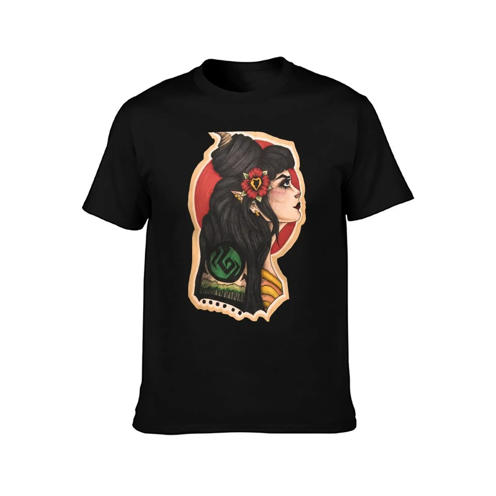 Hannah: the Elf Mage T-Shirt t shirt man casual T-Shirt