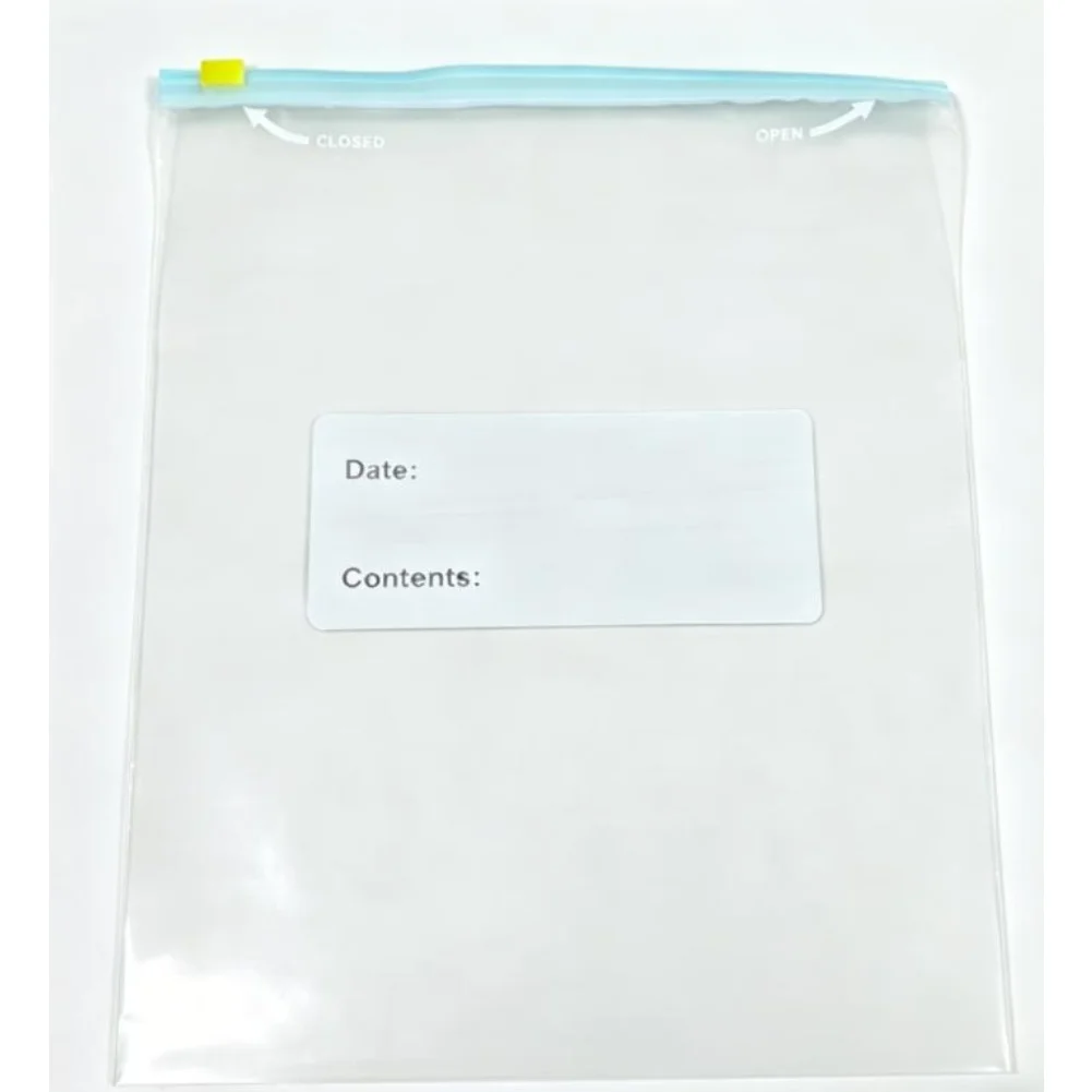 Food Storage Bags with Sliding Seal Reusable Thickened PE Material for Cold Safe Fresh Keeping and Heat Resistance
