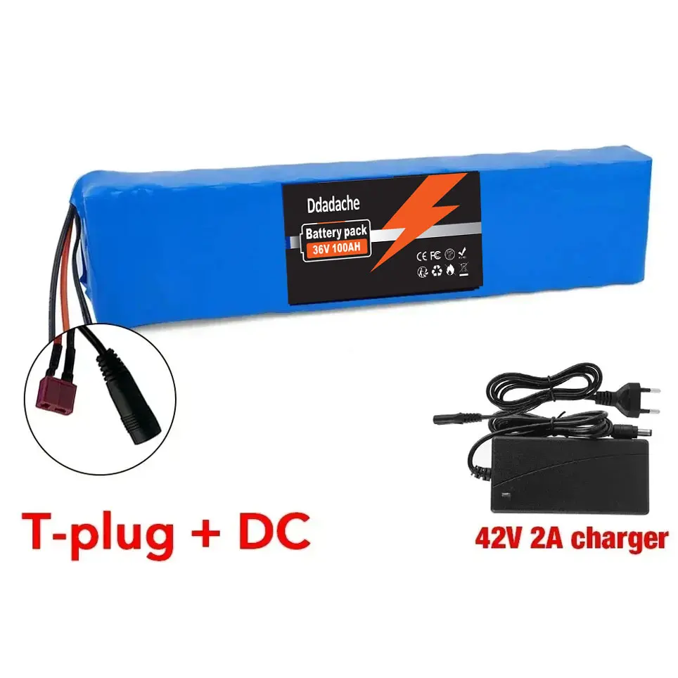 10S3P 36V 100Ah Oplaadbare lithiumbatterij 500W Power Modified Fiets elektrische scooter Voertuig met BMS