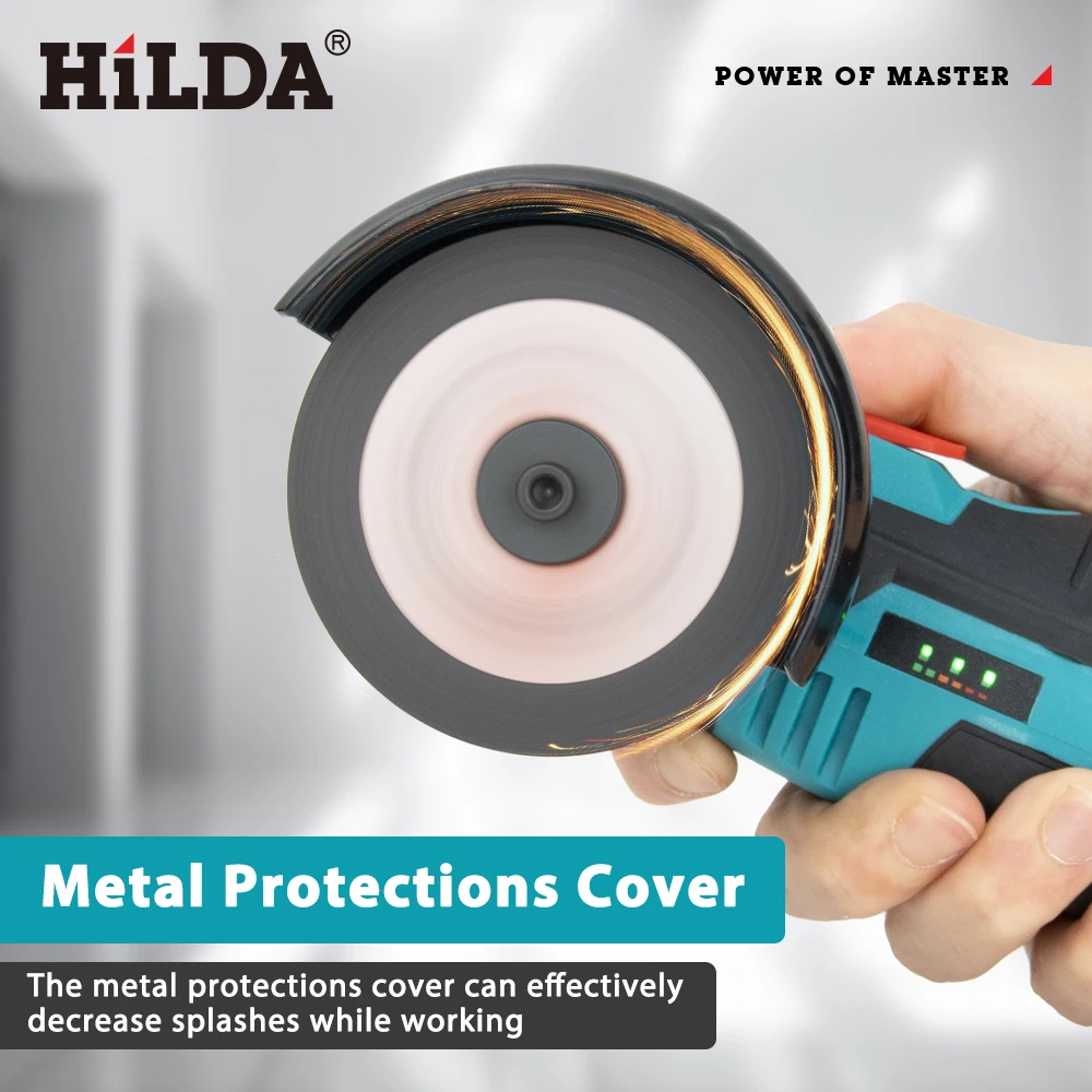 HILDA 12v Mini Angle Grinder Rechargeable Grinding Tool Polishing Grinding Machine For Cutting Diamond Cordless Power Tools