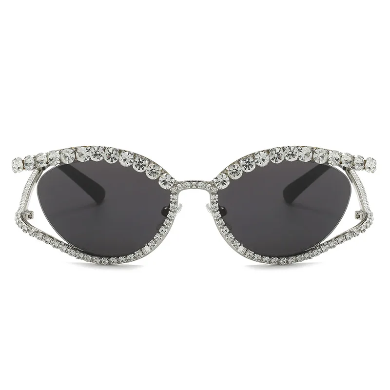 Luxury Diamonds Shiny Sunglasses New Women Full Crystal Rhinestone Sun Glasses Men Punk Eyewear Female Personality Eyeglasses