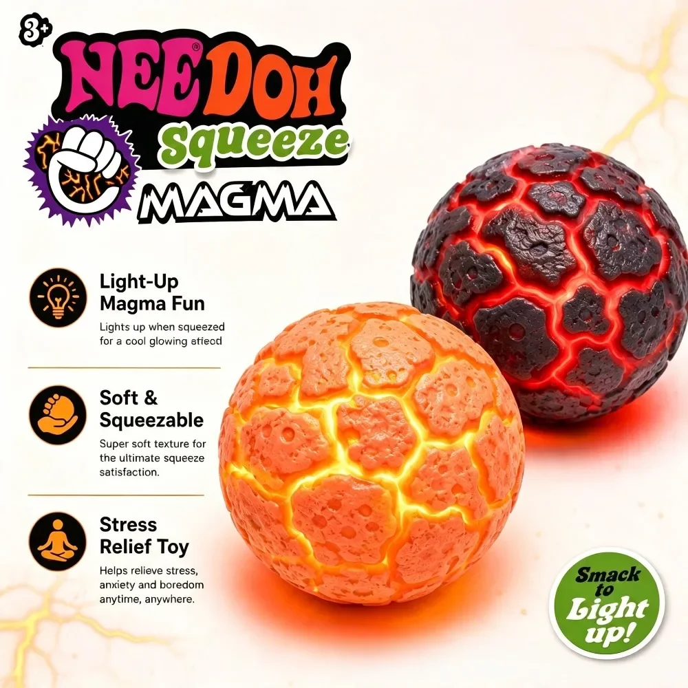 Schylling Needoh Blind Box Flash Meteorite Ball Decompression Maltose Decompression Artifact Slow Rebound Decompression Vent Toy