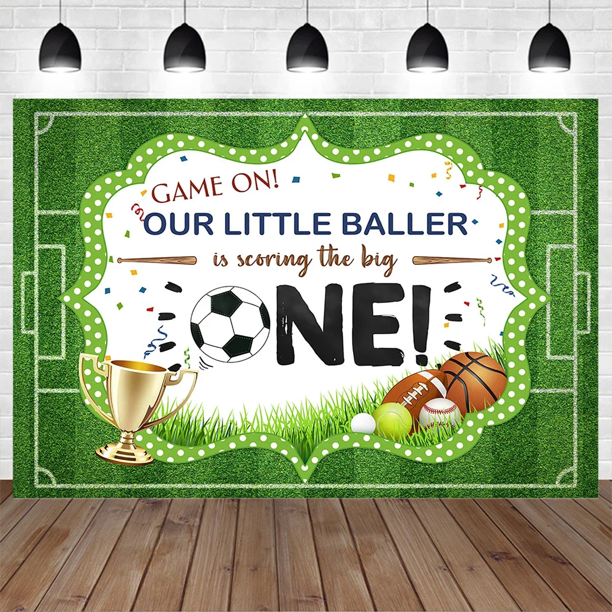 Mocsicka Boy 1st Birthday Background Photography Football Soccer Field Sport Decor Backdrop Baby Shower Photo Studio Photocall