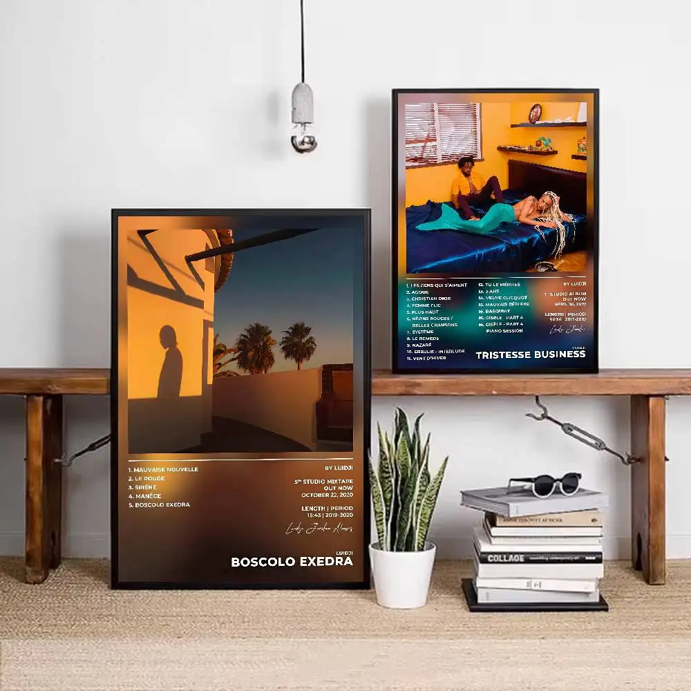 Rapper Luidji Poster Sticky Wall Art Printing Waterproof Home Living Bed Room Bar Aesthetic Decor