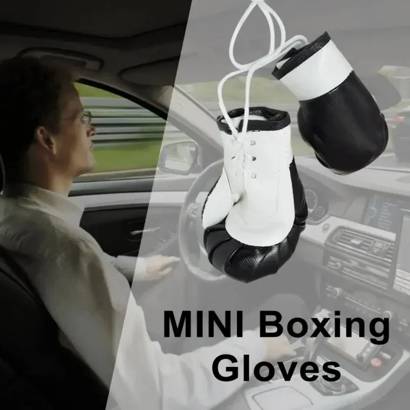 Guantes de boxeo colgantes para Interior de coche, accesorios para colgar, llaveros, accesorios para coches