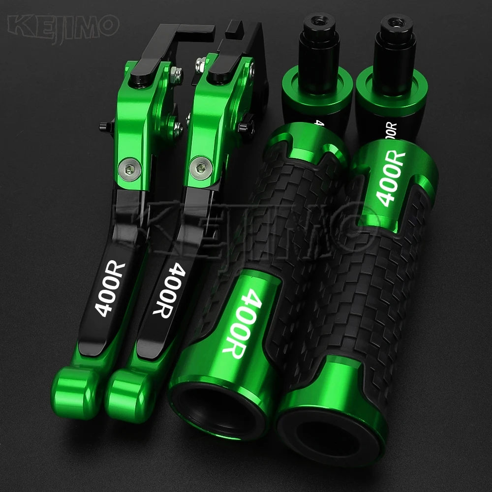

Motorcycle Foldable Adjustable Clutch Brake Lever Handlebar Grips Ends Set For Kawasaki NINJA400R NINJA 400R NINJA400 2018-2023