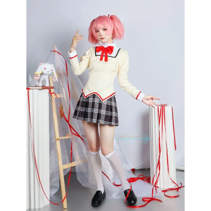 Madoka Cosplay Anime Puella Magi Madoka Magica Cosplay disfraz Homura Sayaka Kyoko Mami Cos fiesta de Halloween uniforme Sexy para mujer