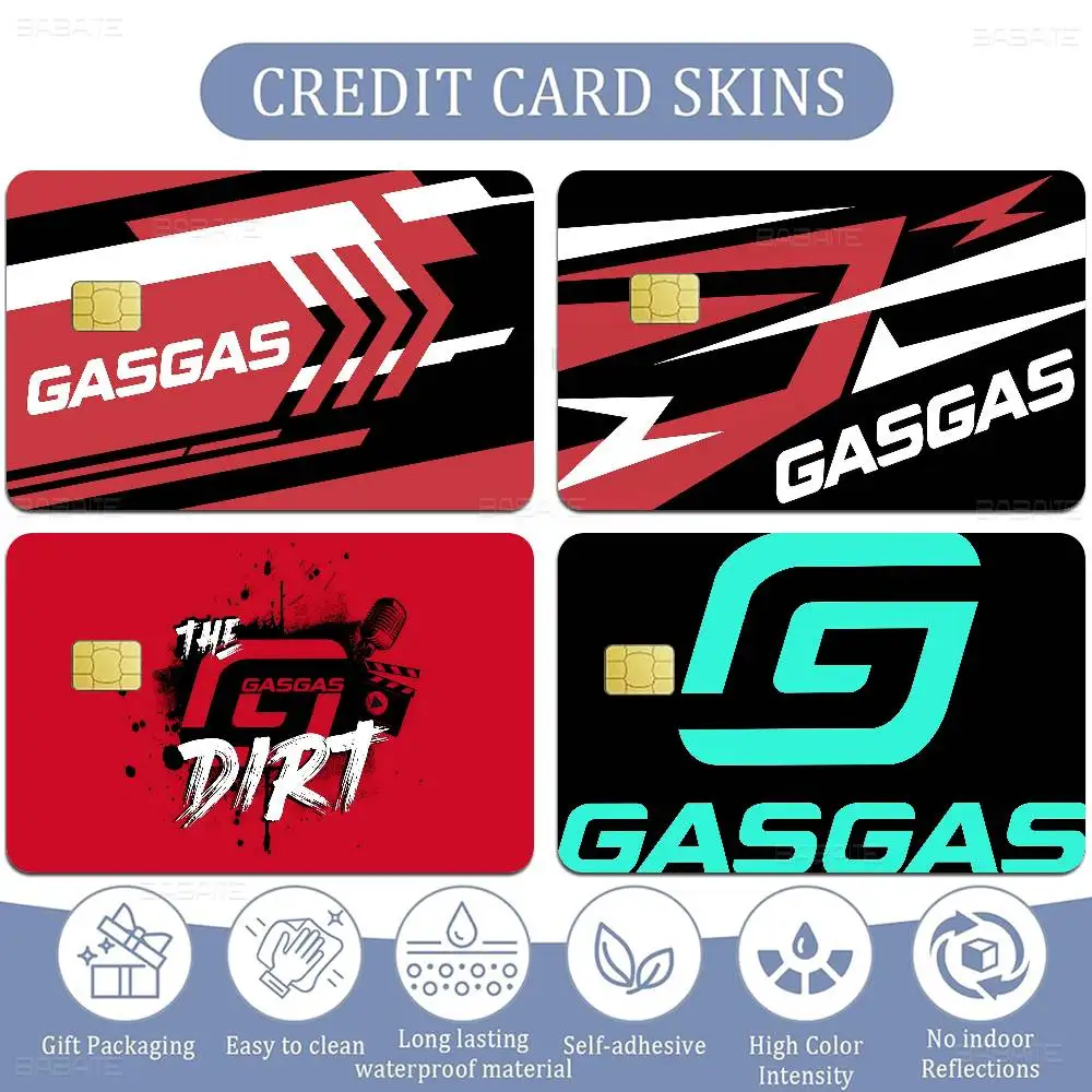 GasGas Red Motorcycle Various Anime Bank Credit Cards Bus Pass Stickers Cool Decoration Waterproof Stickers Collection
