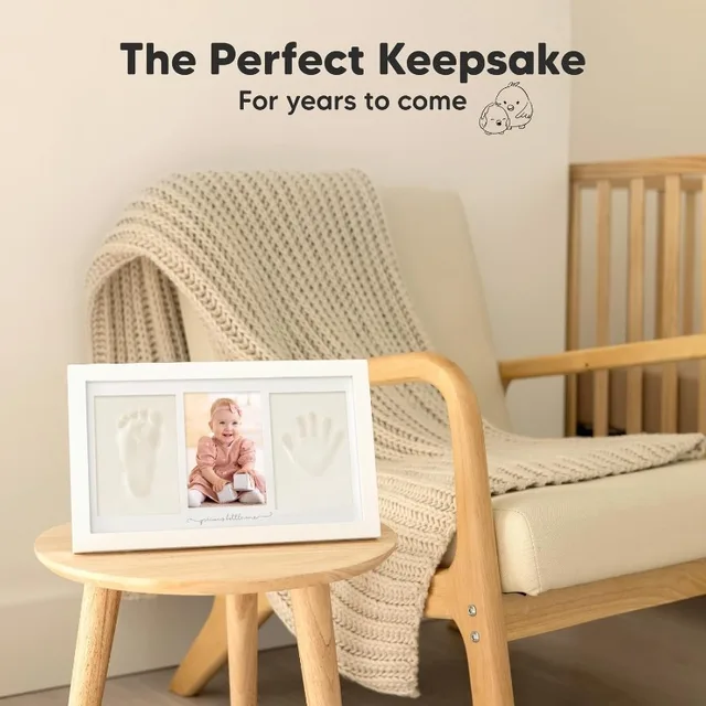 Baby Hand and Footprint Kit Clay Handprint Keepsake Frame Newborn Nursery Picture Frame New Mom Gifts for Baby Shower Registry 3 Baby Hand and Footprint Kit Clay Handprint Keepsake Frame Newborn Nursery Picture Frame New Mom Gifts for Baby Shower Registry 3