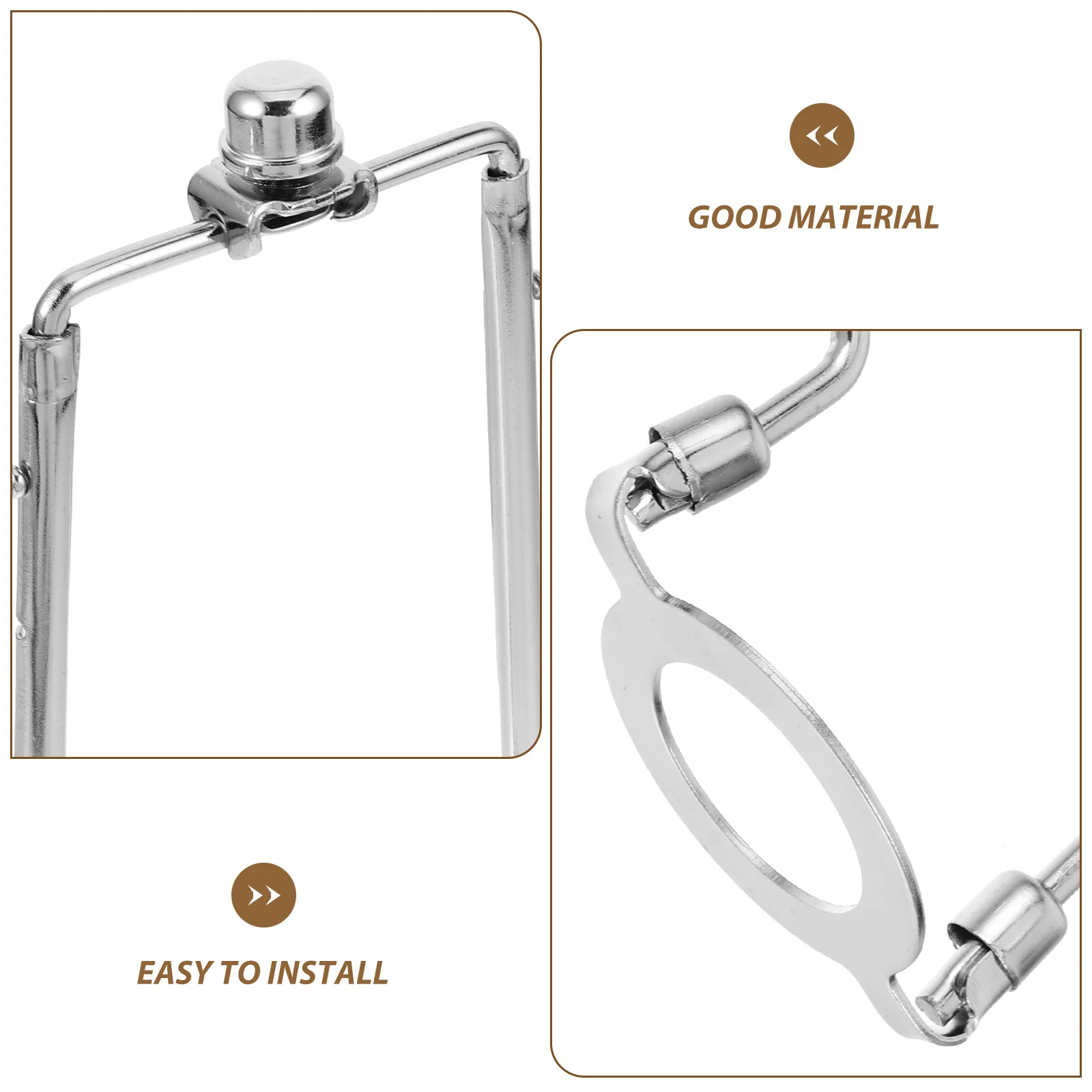 

1 set 1 Set Adjustable Shade Bracket Harp Holder For Floor Lamp Repair Parts, Diy Lighting Accessories, Lamp Shade Harp Kit