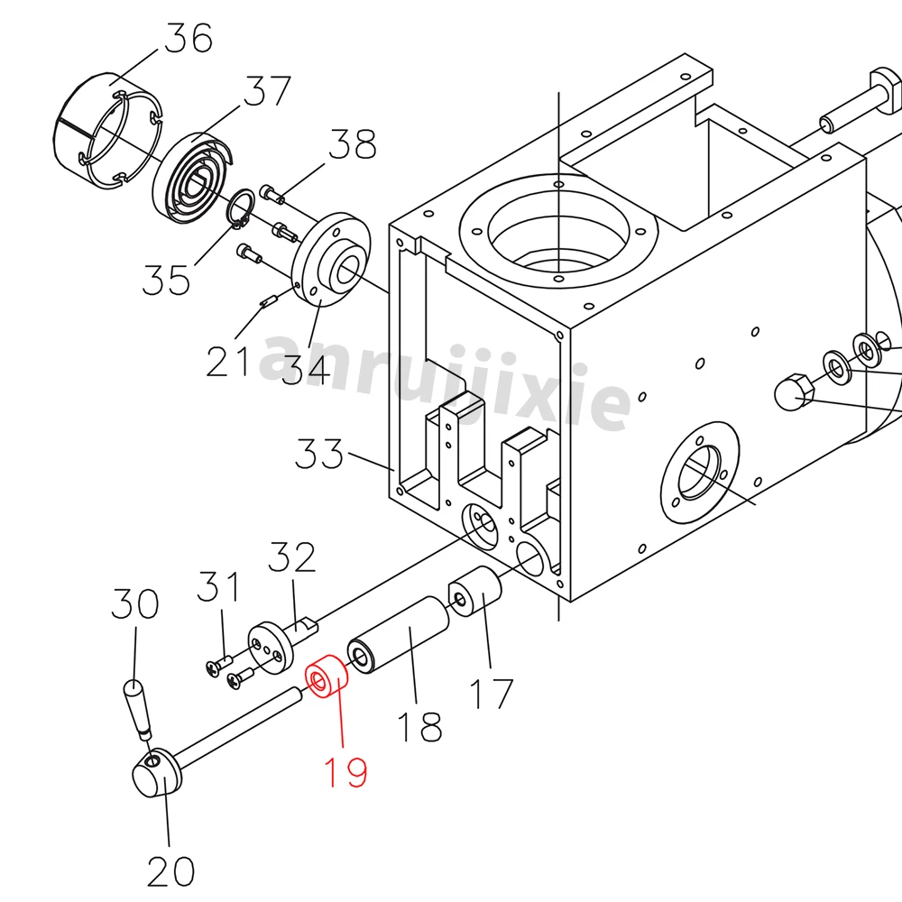 Spindle Brake Sleeve Washer for SIEG SX3&JET JMD-3&BusyBee CX611&Grizzly G0619 Mill Drill Machines spares