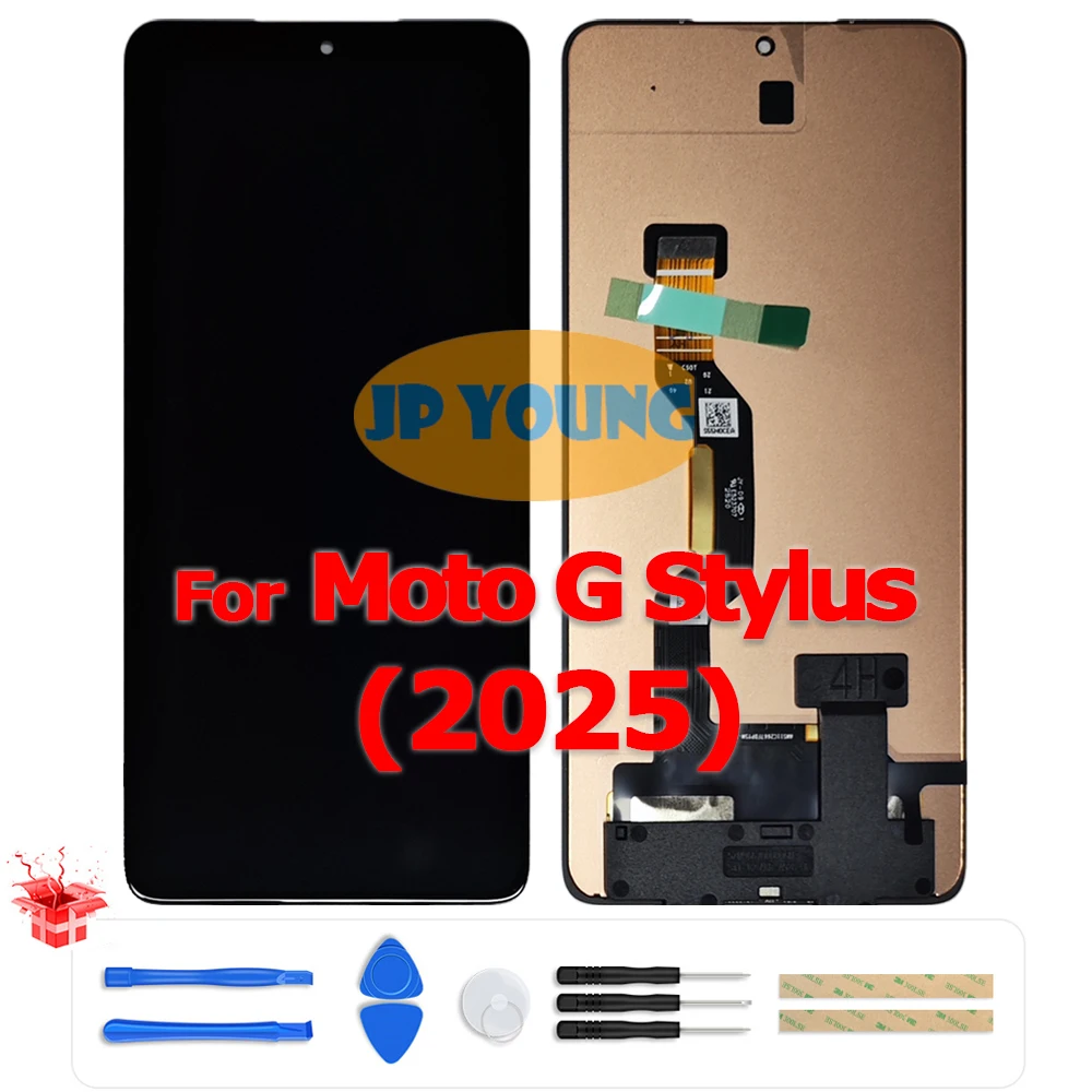 Original 6.7" AMOLED Touch Screen Digitizer Assembly With Frame for Motorola Moto G Stylus 5G 2025 XT2517-1 - Replacement