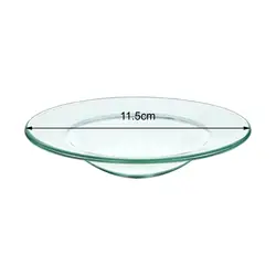 Oil Warmer Dish Multipurpose 11.5cm Wax Melt Candle Warmer Bowl Plate Lid Tray for Tart Burner Wax Burner Scented Wax Aroma Lamp