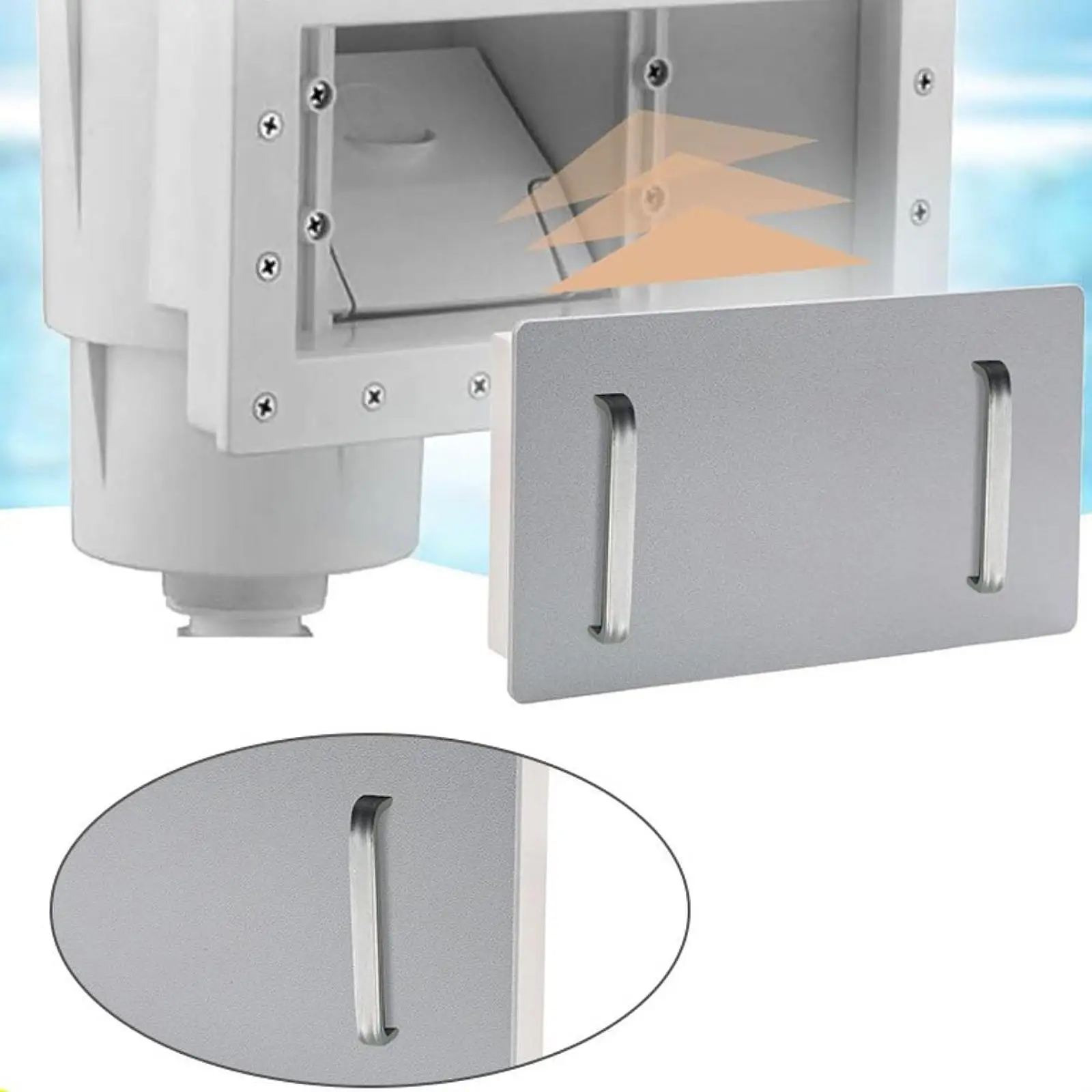 

1 Set Skimmer Plug Winterizing Accessories Skimmer Cover for Above Ground Pools for Swimmingpool Equipment Parts