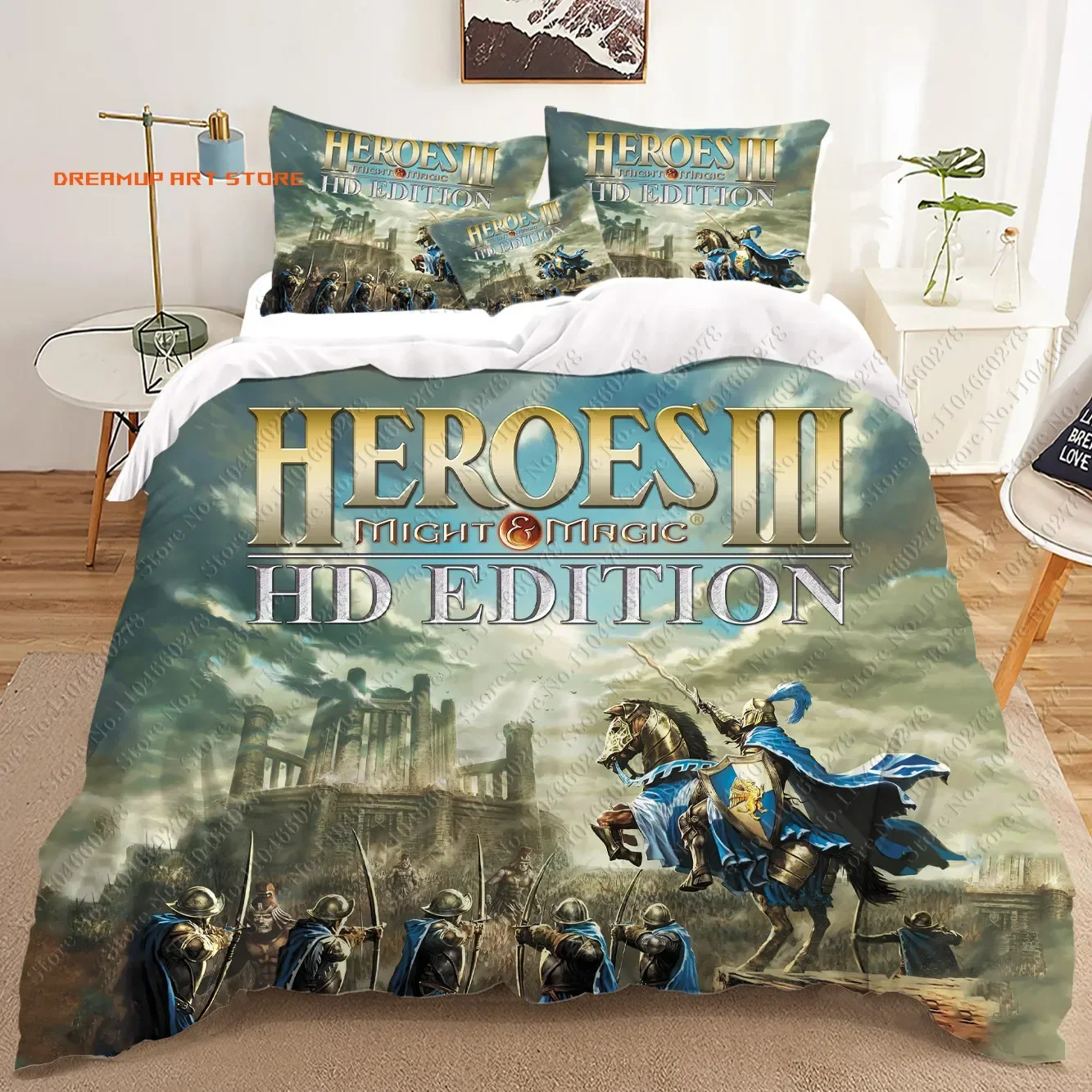 2026 Heroes Of Might And Magic 3D Bedding Sets Print Duvet Cover Adults/ Children Bed Comforter Birthday Gift Dropshipping