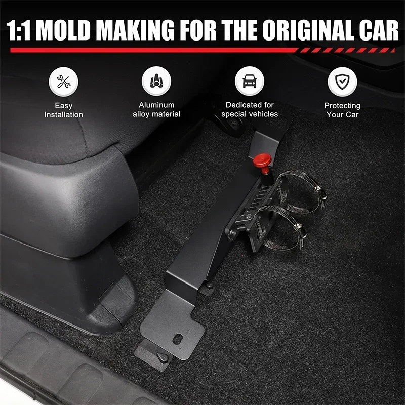 For Nissan Frontier 2022-2024 Aluminium alloy Front Passenger Seat Fire Extinguisher Bracket Car Modification Accessories