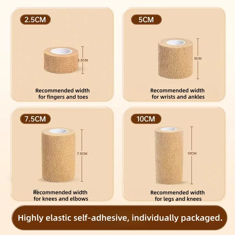 الطبية الصف ذاتية اللصق ضمادة مرنة الرياضة الطبية عصا إصبع المشتركة حماية ضمادة تثبيت تعزيز الشاش #2