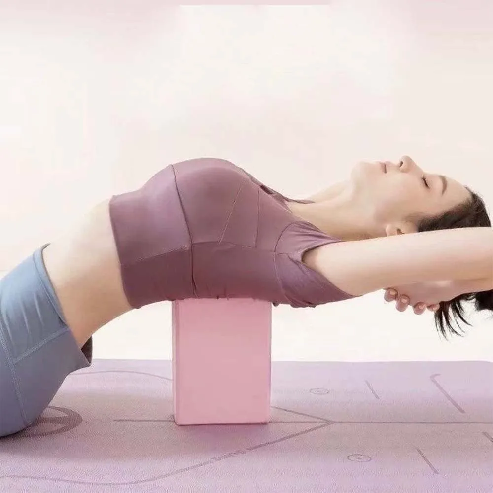 1PCS TPE Gym Blocks Foam Brick Training Exercise Fitness Equipment Dance Yoga Auxiliary Tool Stretching Body Shaping Yoga Blocks