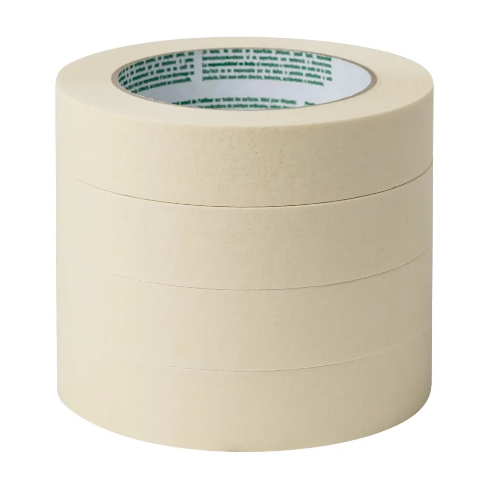 General Purpose Masking Tape, 0.94 in. x 55 yd., Beige, 4 Rolls, Multi-Purpose