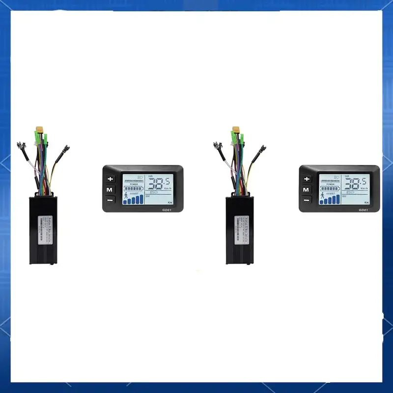 

ABJV 2X Electric Bike 36V/48V 30A 750W 1000W 2 Model Sinewave Controller Ebike GD01 Display Ebike Conversion Kit