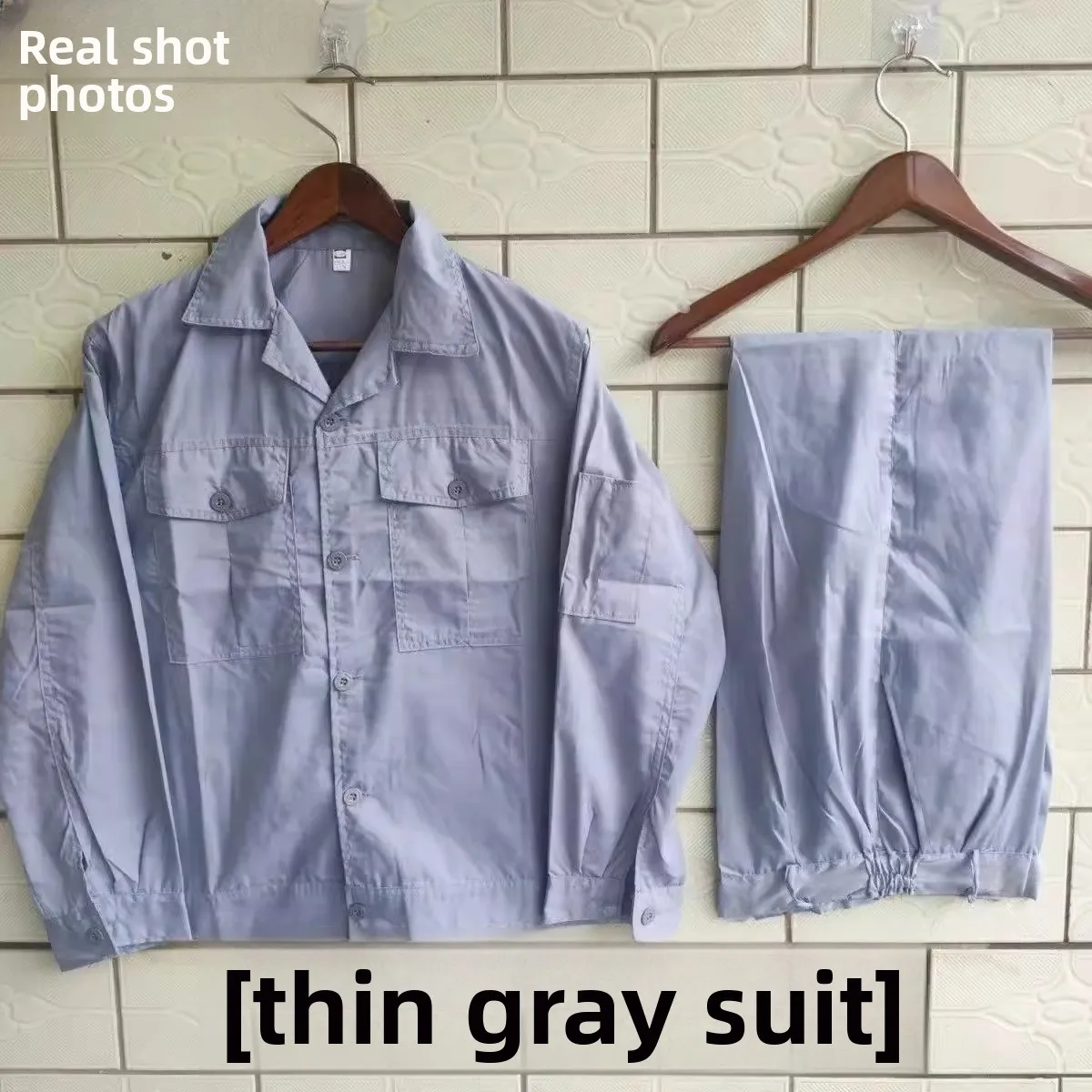 夏用作業服-トップス-長袖-通気性-快適-クール-修理工作業服-耐摩耗性-労働保護服
