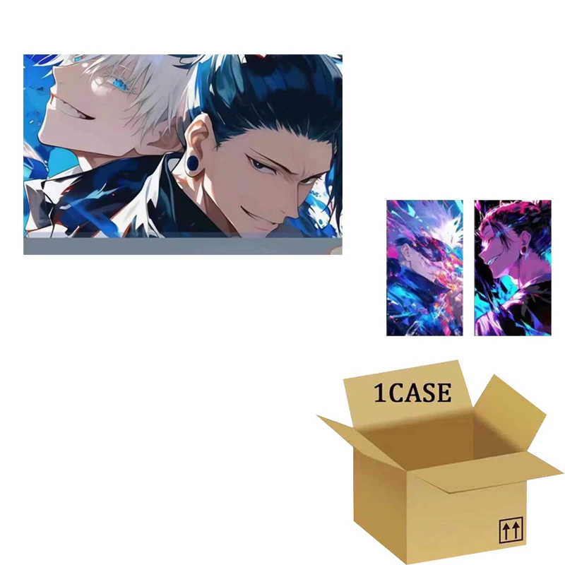 Карты Jujutsu Kaisen Booster Box Акриловые карты Оптовая продажа 1 чехол Редкая необычная коллекция изысканного дизайна Различные стили