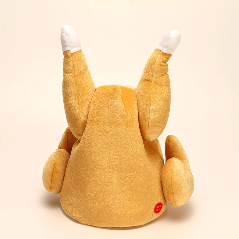 High Quality Christmas Hats, Singing Dancing Chicken Leg Funny Hat, Music Moving Caps, Headgear