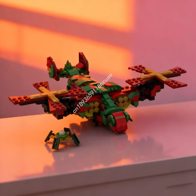

256 шт. MOC VTOL And Recon Drone Creator 3 1ed Модель Строительные блоки Сборка DIY Рождественский подарок Креативная идея Игрушка Кирпич День рождения