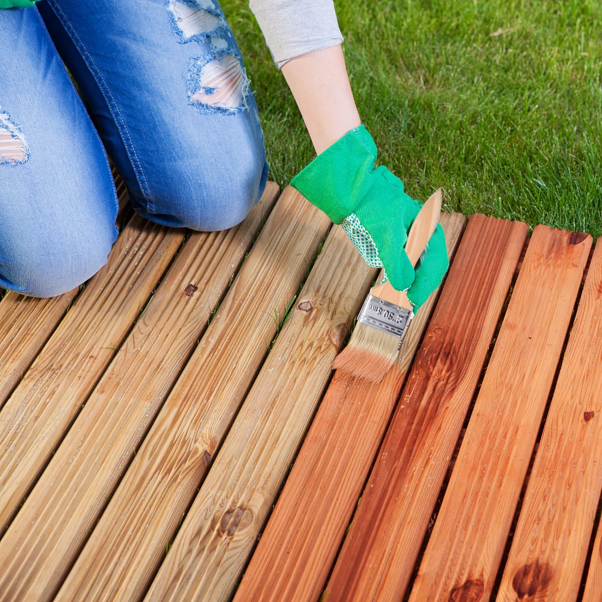 

10Pcs Durable Chip Paint Brushes Natural Bristles Wooden Handle for Painting Staining Glue Cleaning Home Cleaning Tools