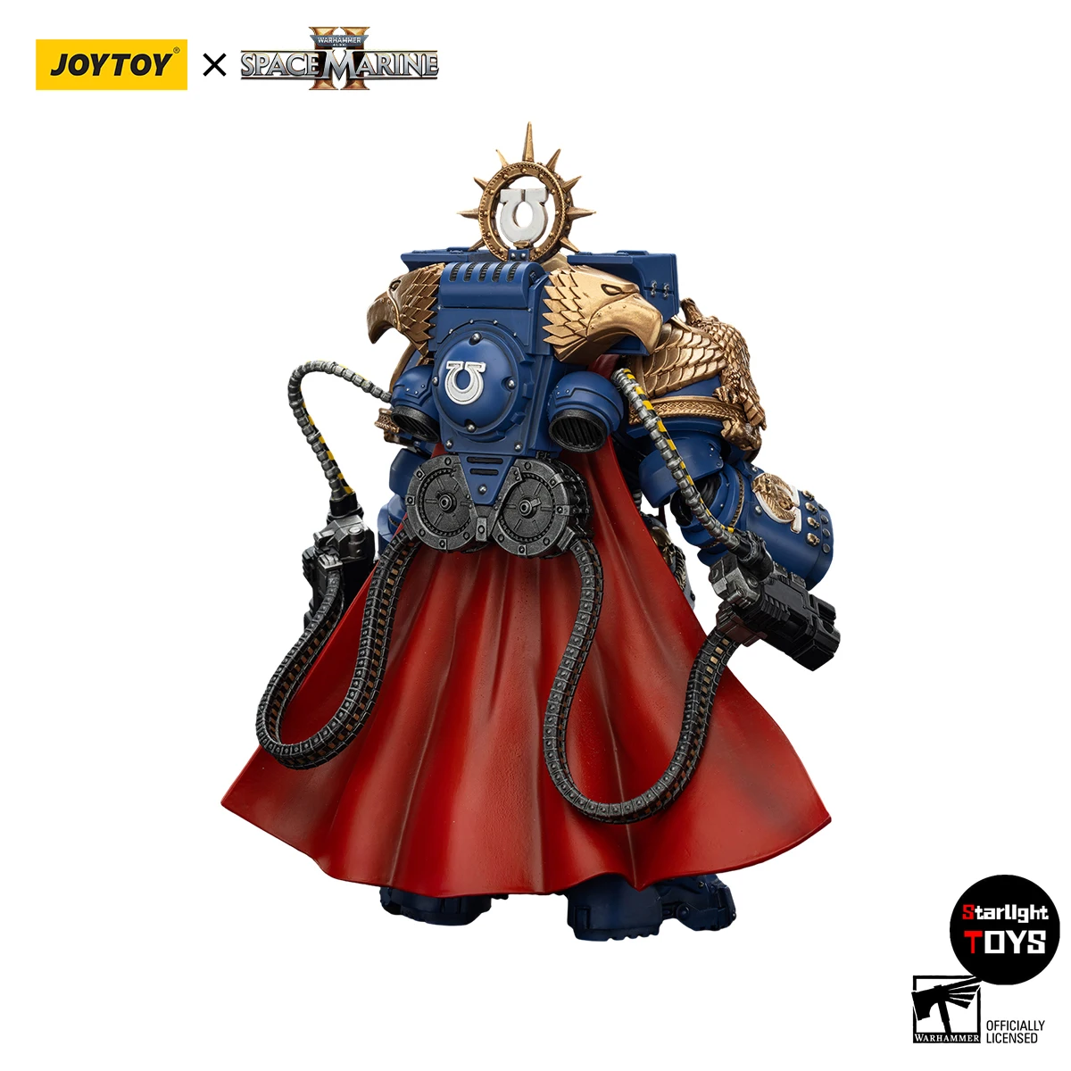 

【Доставка в течение 24 часов】JOYTOY Warhammer 40K Ultramarines Calgar Chapter Master с броней MkX Gravis и перчатками Ultramar
