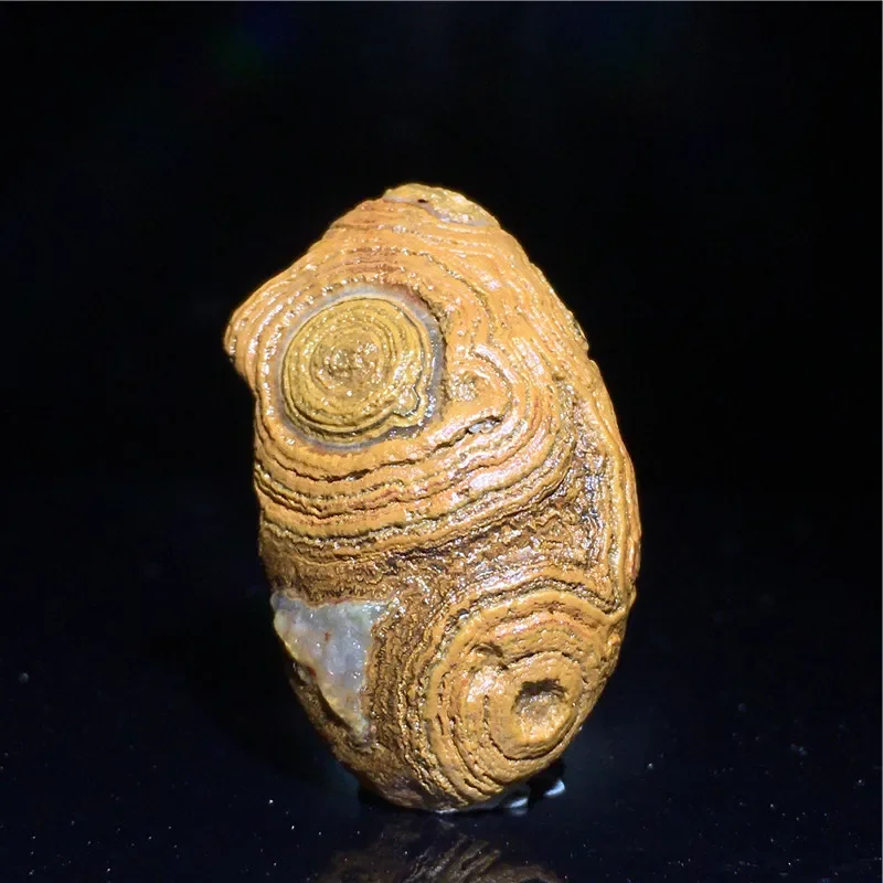 Natural Boutique Eye stones like coins Mongolian Beautiful Color Agate Alxa Gobi Beach Agate Original Stone Shape Satan's Eye 3