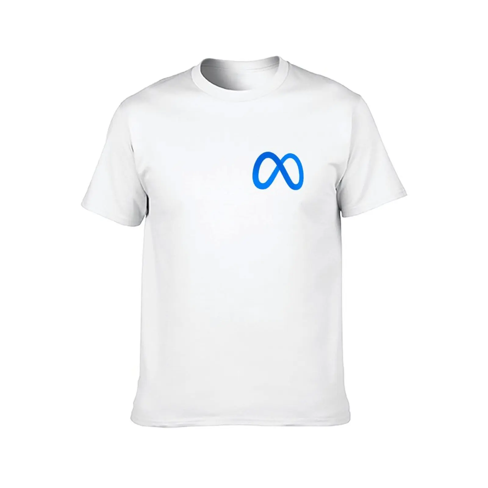 meta AI facebook T-Shirt black cotton t-shirt plain for man package man t shirts for men casual T-Shirt