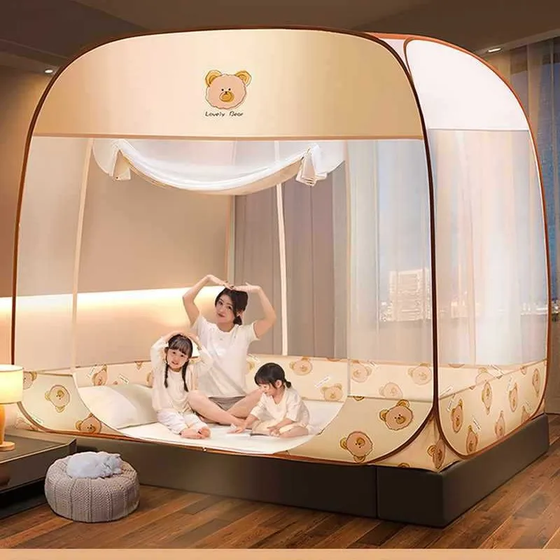

Custom Bedroom Mongolian Yurt New Model Mi Home Anti-Fall No-Installation Mosquito Net Cover Children Foldable 2025 Ant