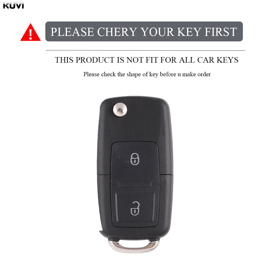 Plating TPU Car Key Case Cover 2 Buttons Shell For VW Volkswagen Golf 4 5 6 Jetta MK4 Bora Passat Polo Bora Touran Skoda Seat view 5