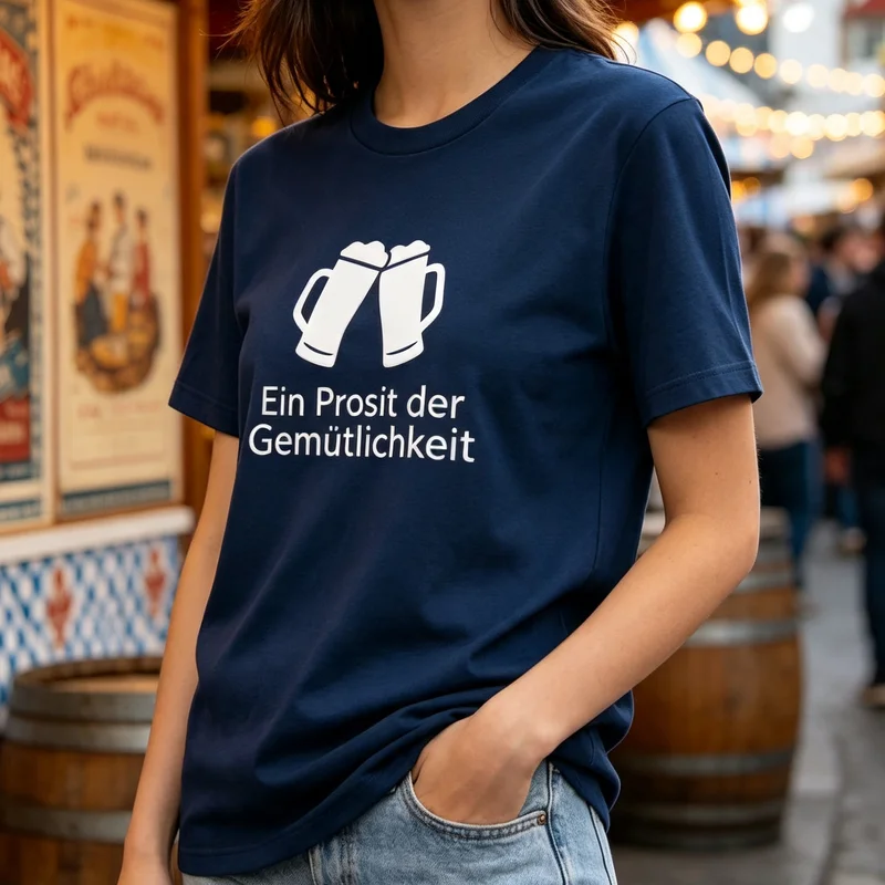 Prost Cheers Double Beer Mug Graphic T Shirt Oktoberfest Cotton Tee Casual Streetwear Party Gift Beer Enthusiasts Men Women Top