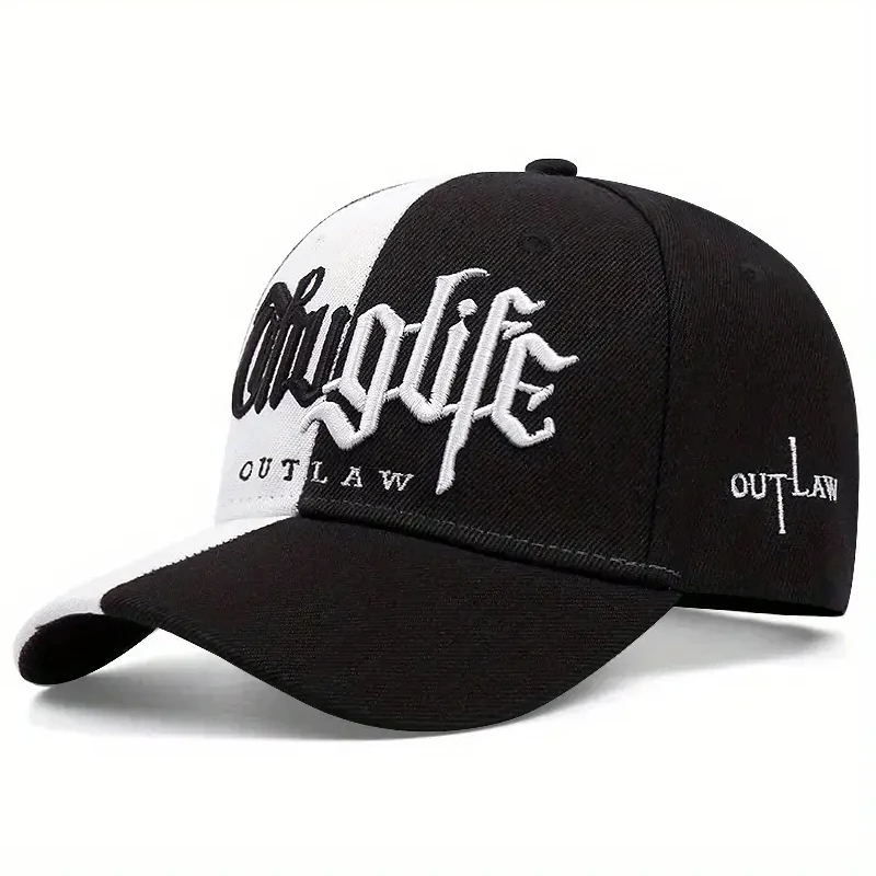 2025 Creative New Baseball Hat Riot LIFE Embroidered Men's Street Hip Hop Skateboarding Hat Women's Outdoor Leisure Sunshade Hat