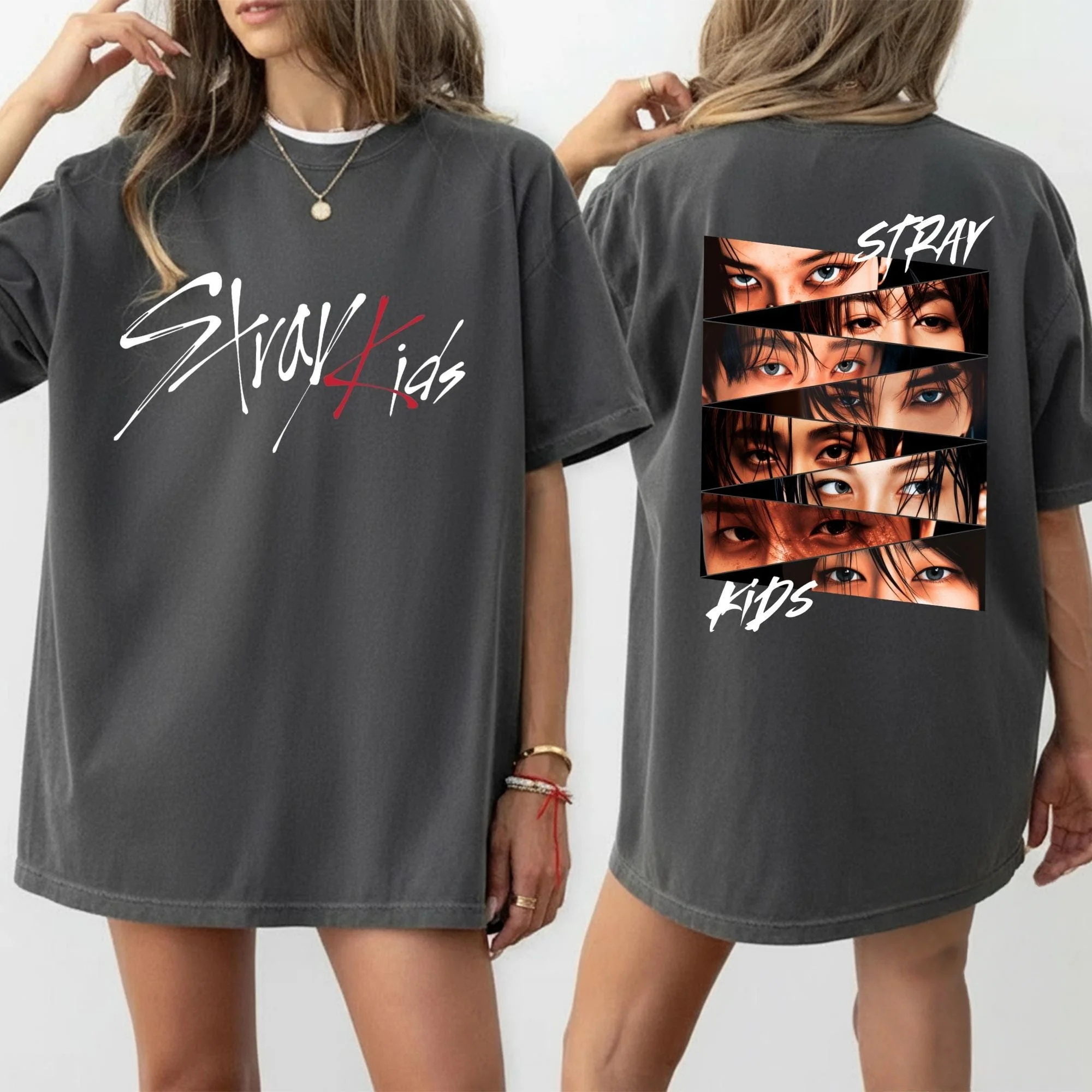 Stray Kids Shirt Stray Kids Mitglieder-Shirt Stray Kids Merchandise Fan-Geschenk 2026 Sommer Herren Damen Streetwear Baumwollkleidung – Detail 4