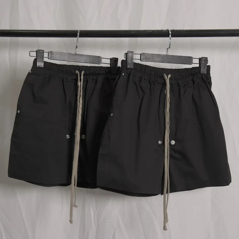 

High Quality Gothic Darkwear Cargo Shorts Men Techwear Split Zipper High Street Woven Baggy Casual Summer Streetwear Half Pants