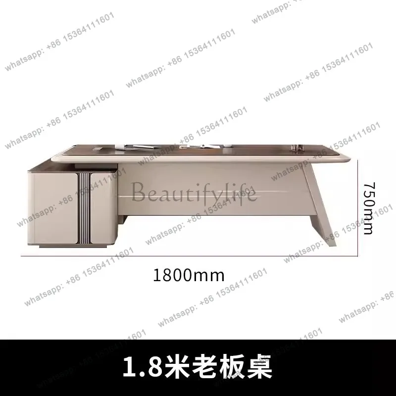 Boss Desk And Chair Combination Simple Modern President Desk Manager Supervisor Large Desk Office Furniture Set