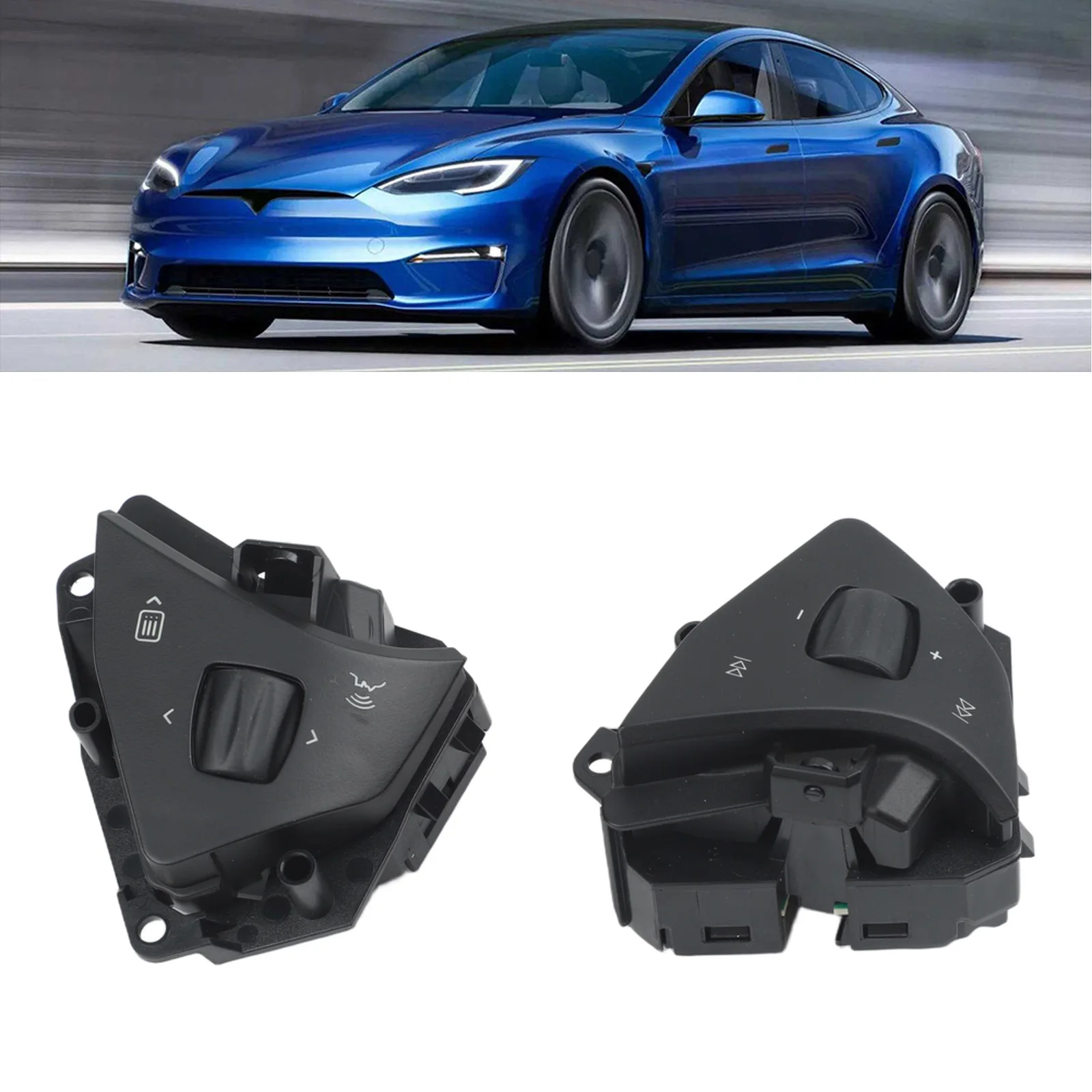 Car Interior OEM Steering Wheel Button Non-deformed Quick Installation Replacement Wear-resistant ABS Material
